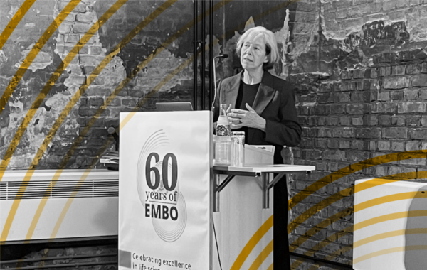 Fiona Watt giving a talk at the event